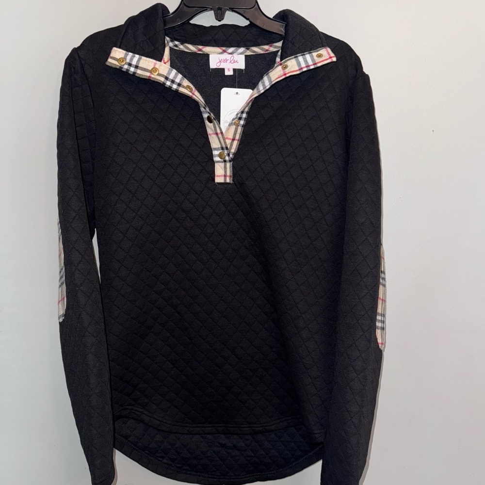 NWT Jess Lea The Landry Quilted Plaid Pullover oversized - Picture 3 of 6